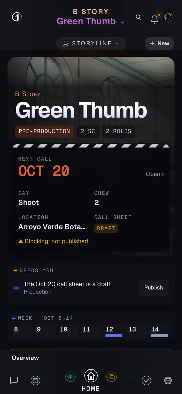 Green Thumb’s Overview on a phone: the next call on Oct 20